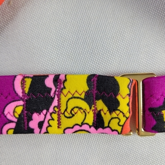 Victorias Secret Bandeau Bikini Top Size L Beaded Sequins Tie Neck Back Hook New - Picture 8 of 10